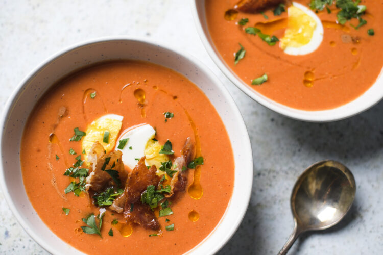 Cool down with famous chilled tomato soup